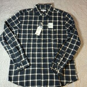 Sonoma Supersoft flannel button down long sleeve shirt. NWT.